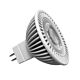 High Output 12V AC / DC 7W MR16 38 degree Dimmable LED Globe Warm White - PLXC7-MR16-FL-30K