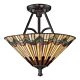 Alcott Large Semi Flush Valiant Bronze - QZ/ALCOTT/SF