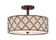 Brown Lattice Semi Flush Copper Canyon - QZ/BROWNLATT/SF
