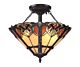 Cambridge Large Semi Flush Mount Vintage Bronze - QZ/CAMBRIDGE/SF