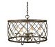 Dury 4 Light Pendant Chandelier Century Silver Leaf - QZ/DURY/P