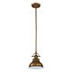 Emery Mini Pendant Weathered Brass - QZ/EMERY/P/S WS