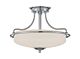 Griffin 3 Light Semi Flush Light Polished Chrome - QZ/GRIFFIN/SFS C