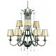 Kendra 9 Light Chandelier Mottled Silver/Oyster Mica