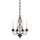 Laila 4 Light Chandelier Rustic Antique Bronze - QZ/LAILA4A