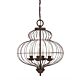 Laila 4 Light Chandelier Rustic Antique Bronze - QZ/LAILA4B