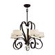Madison Manor 5 Light Chandelier Western Bronze - QZ/MADISONM5 WT