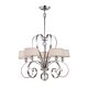 Madison Manor 5 Light Chandelier Imperial Silver - QZ/MADISONM5 IS