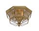 Newbury Flush Mount Polished Brass - QZ/NEWBURY/F