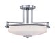 Taylor 10.5W LED Semi Flush Polished Chrome / Warm White - QZ/TAYLOR/SFBATH