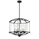 Troy 6 Light Pendant Chandelier Royal Ebony - QZ/TROY/P