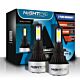 Nighteye H7 LED Headlight Light Bulbs Hi/Lo Beam Replace Halogen 72W 9000LM HID