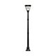 Traditional Single Head LED Post Light With Motion Sensor - Black - SLDPL0007A-S2-6.2W-PIR