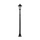 Traditional Single Head LED Post Light With Motion Sensor - Black - SLDPL0009A-S2-3.8W-PIR