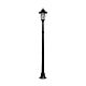 Traditional Single Head LED Post Light With Motion Sensor - Black - SLDPL0009A-S2-3.8W-PIR