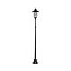 Traditional Single Head LED Post Light With Motion Sensor - Black - SLDPL0012A-S2-3.8W-PIR