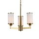 Ahern 3 Light Chandelier Small Brass / Opal - AHERN PE3-BSOP