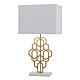 Akron Table Lamp Large Antique Gold / White - AKRON TLL-WHAG