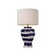 Asta 1 Light Table Lamp White / Blue - ASTA TL-WHBL