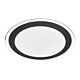 Astrid 18W LED Oyster Light Satin & Black / Tri-Colour - ASTRID OY33-BK3C