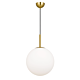 Bally 1 Light Pendant Large Antique Gold / Opal Matt - BALLY PE 12-AGOM