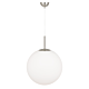 Bally 1 Light Pendant Extra Large Nickel / Opal Matt - BALLY PE16-NKOM