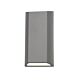 Bloc 8W 240V LED Up/Down Wall Pillar Light Silver / Tri Colour - BLOC EX8-SL3C