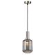 Bonura 1 Light Pendant Small Black / Smoke - BONURA PE14-BKSM