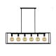 Collins 6 Light Pendant Matt Black - COLLINS PE6-BK