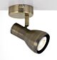 Curtis Single 240V GU10 Spotlight Antique Brass - CURTIS SP1-AB