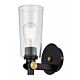 Delmar Wall Light Black / Clear - DELMAR WB-BKCL