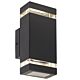 Dixon 28 Watt Up & Down Wall Pillar Light Black - DIXON EX2-BK