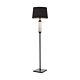 Dorcel 1 Light Floor Lamp Black / Smoke - Dorcel FL-BKSM