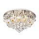 Elanza 60cm 10 Light Semi-Flush Mount Chrome - ELANZA CTC60-WH