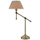 Elena Adjustable Desk Lamp Antique Brass / Beige - Elena TL-BEAB