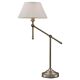 Elena Adjustable Desk Lamp Nickel / White - Elena TL-WHNK