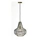 Elmas 1 Light Pendant Small Antique Brass - ELMAS PE32-ABCL