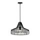 Elmas 1 Light Pendant Large Black - ELMAS PE42-BKCL