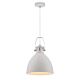 Fabrica 1 Light Pendant Small White - FABRICA PE30-WH