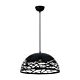 Farina 1 Light Pendant Large Black - Farina PE50-BK