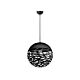 Farina 1 Light Ball Pendant Small Black - Farina PEB30-BK