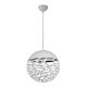 Farina 1 Light Ball Pendant Small White - Farina PEB30-WH