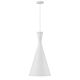 Flero Large Single Pendant White - FLERO PE30-WHB