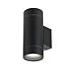 Kman 240V GU10 Up & Down Wall Pillar Light Black - KMAN EX2-BK