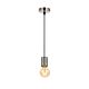 Lang 1 Light Pendant Suspension Nickel / Black - LANG CS-NKBK