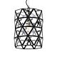 Lewis 1 Light Pendant Large Black - LEWIS PE26-BK