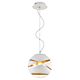 Matrix 1 Light Pendant Small White / Gold - MATRIX PE20-WHGD