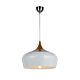 Polk 1 Light Pendant Large Oak / White - POLK PE46-OKWH