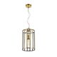 Pratt 1 Light Pendant Small Antique Brass / Clear - PRATT PE20-AB
