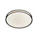 Rosario 18W LED Oyster Light Smoke & White / Tri-Colour - ROSARIO OY30-SM